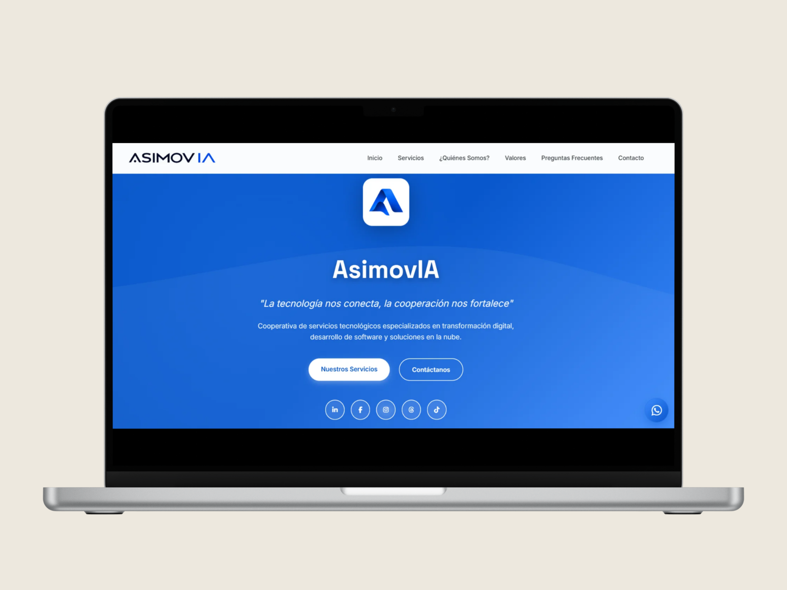 Sitio web de AsimovIA
